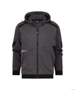 300549 Lunax | Kapuzensweatshirt mit langem Reißverschluss