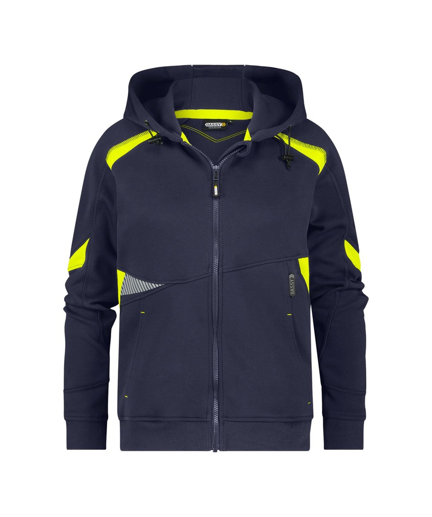 300548 Santos Woman | Kapuzensweatshirt mit langem Reißverschluss für Damen