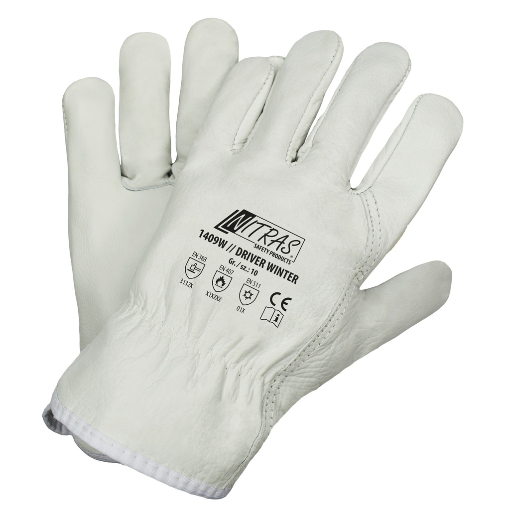NITRAS // Driver Winter Rindvolllederhandschuhe | 1409W (8)