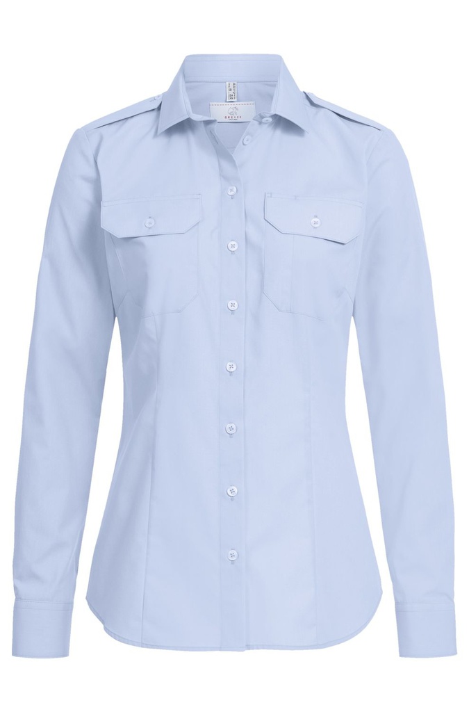 6570.1450 Damen-Pilotbluse 1/1 RF Simple (029 bleu, 34)