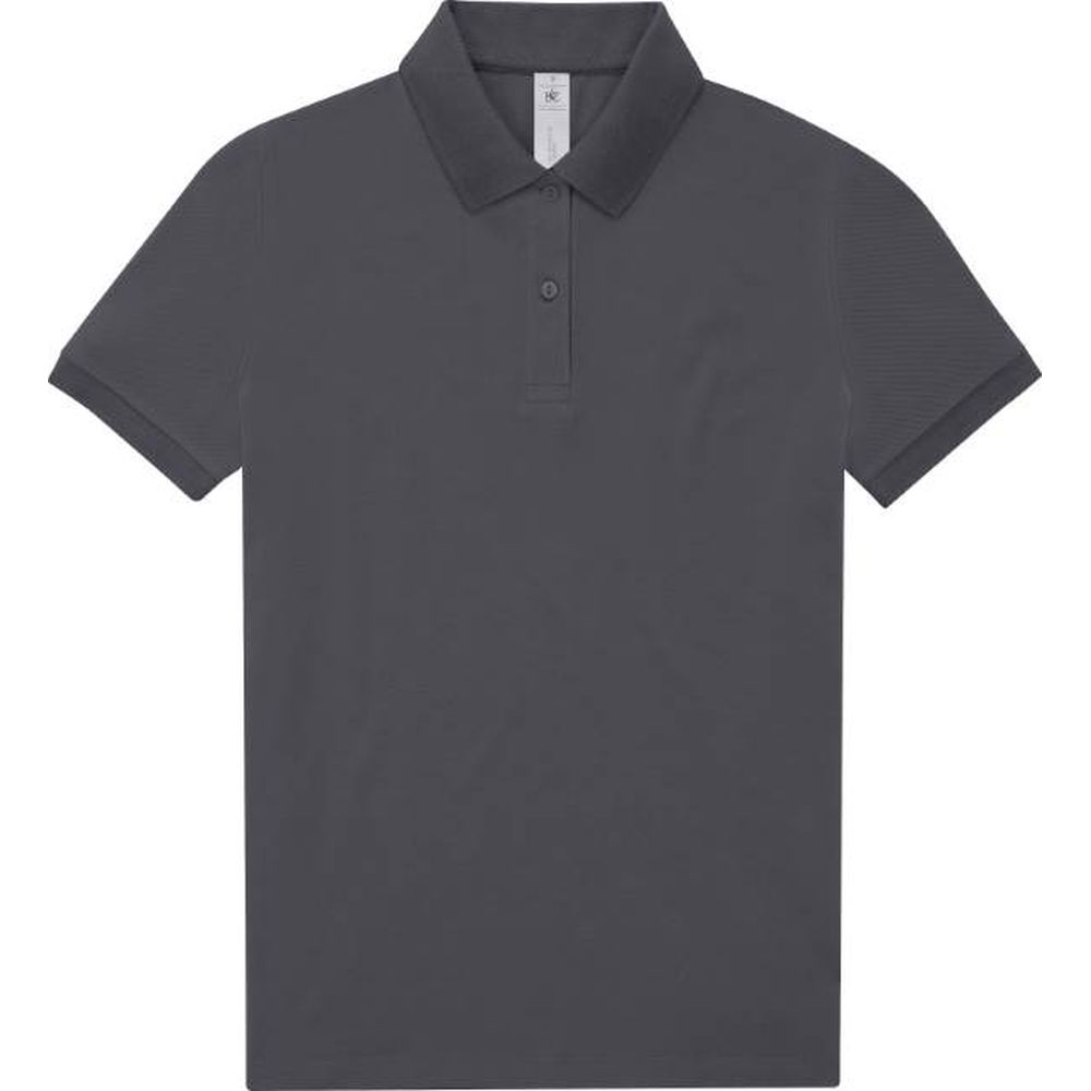 [01W46167000] B&C My Polo 180 /women Damen Piqué Polo | 01.W461 (dark grey, XS)