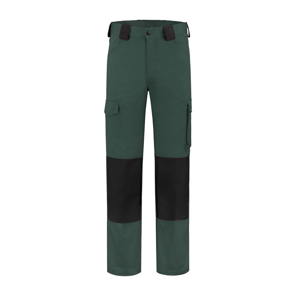 WBC6040 Arbeitshose Baumwolle / Polyester (flaschengrün/schwarz, 42)
