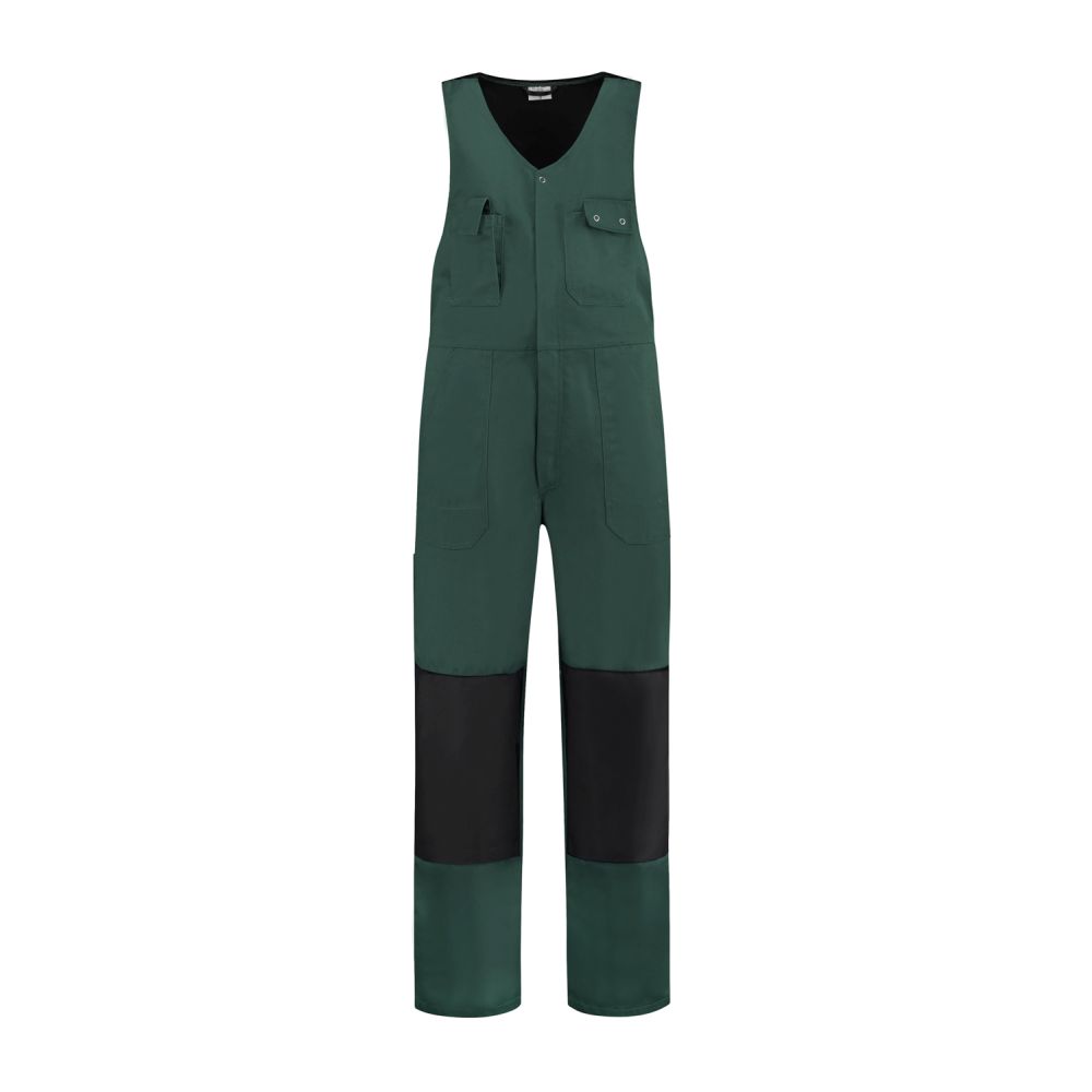 BBC6040 Westenoverall Baumwolle / Polyester (flaschengrün/schwarz, 44)