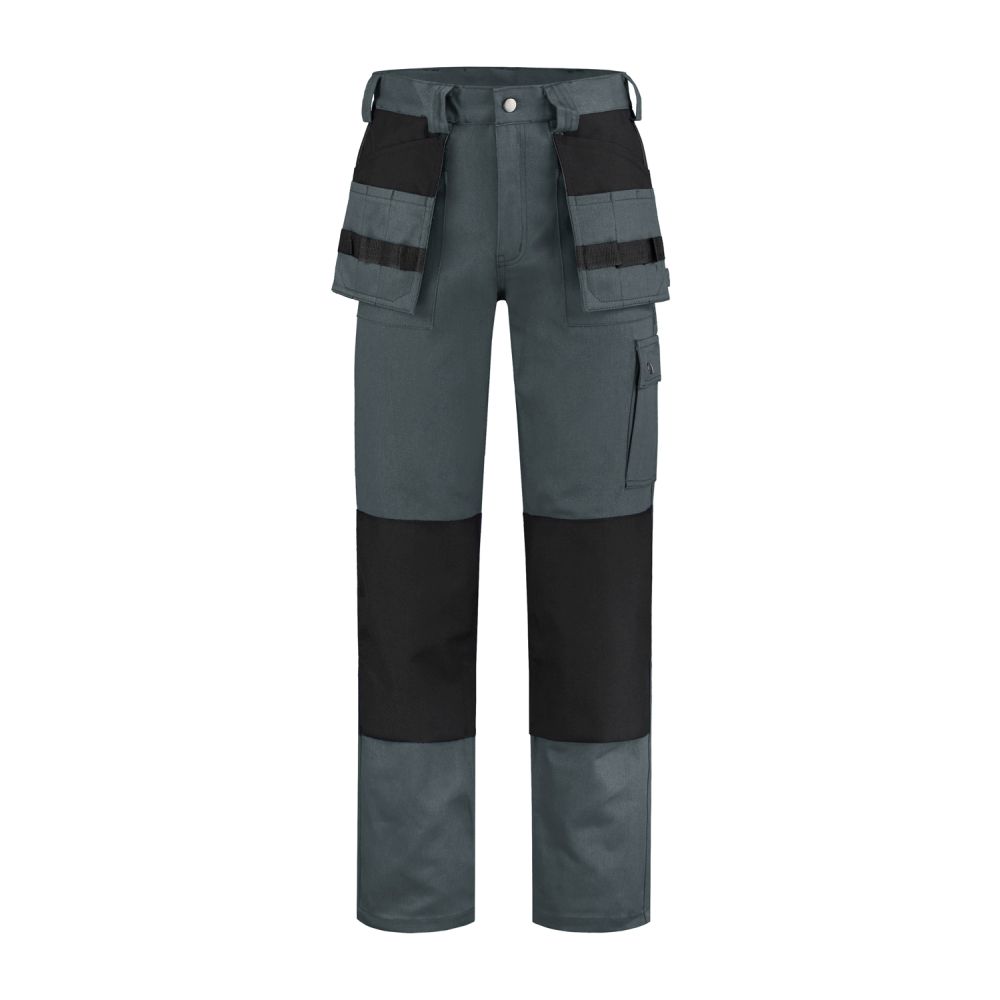 WBK100 Arbeitshose 100% Baumwolle (grau/schwarz, 42)