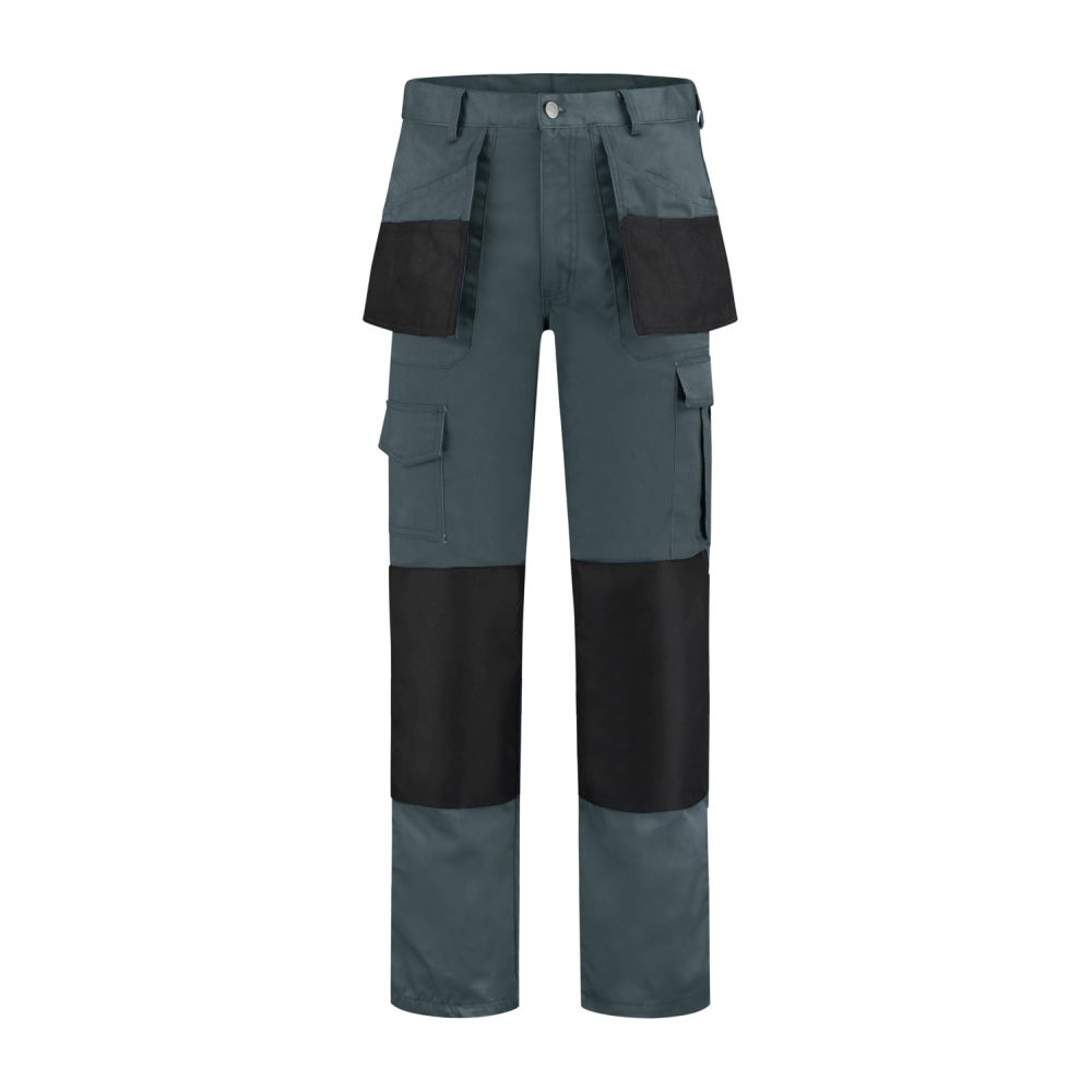 WBO6535 Arbeitshose Polyester / Baumwolle Oxford (grau/schwarz, 42)
