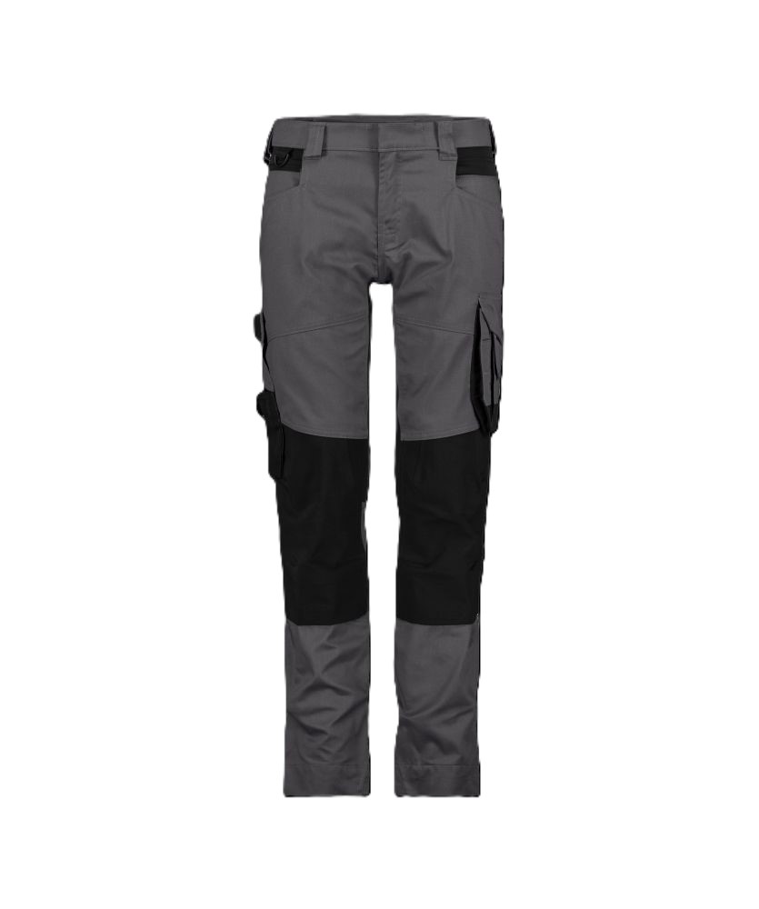 201161 Dynax Next Woman | Stretch-Arbeitshose mit Kniepolstertaschen für Damen (anthrazitgrau/schwarz, 32)