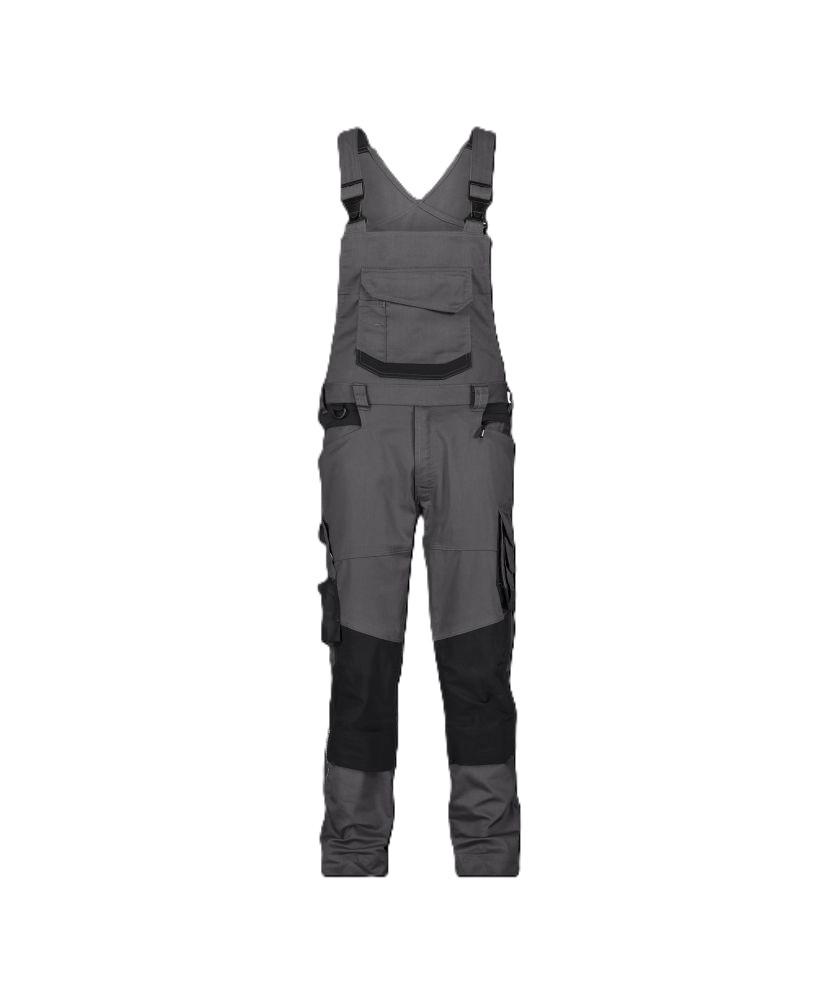 DASSY Tronix Next | Stretch-Arbeitslatzhose mit Kniepolstertaschen | 400169 (anthrazitgrau/schwarz, 42, Standard)