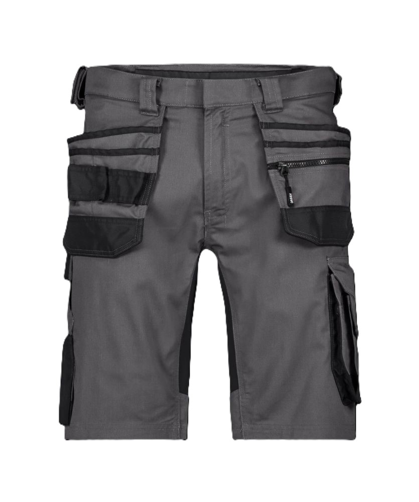 DASSY Trix Next | Stretch-Arbeitsshorts mit Holstertaschen | 250114 (anthrazitgrau/schwarz, 42)