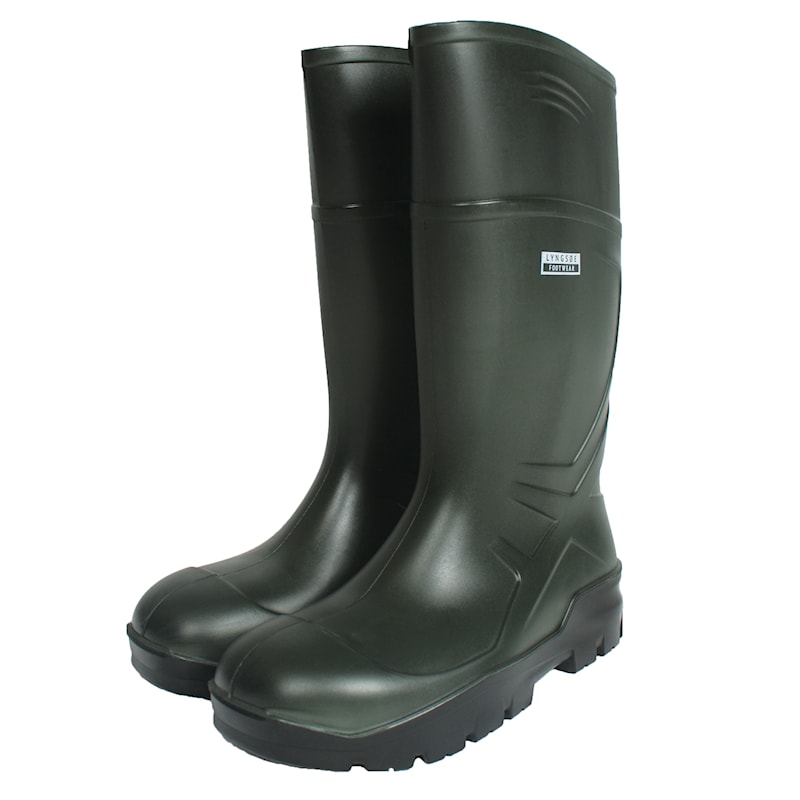 LR390 leichte, langlebige und bequeme Sicherheitsstiefel S5 aus PU-Qualität (08/07 grün/schwarz, 36)