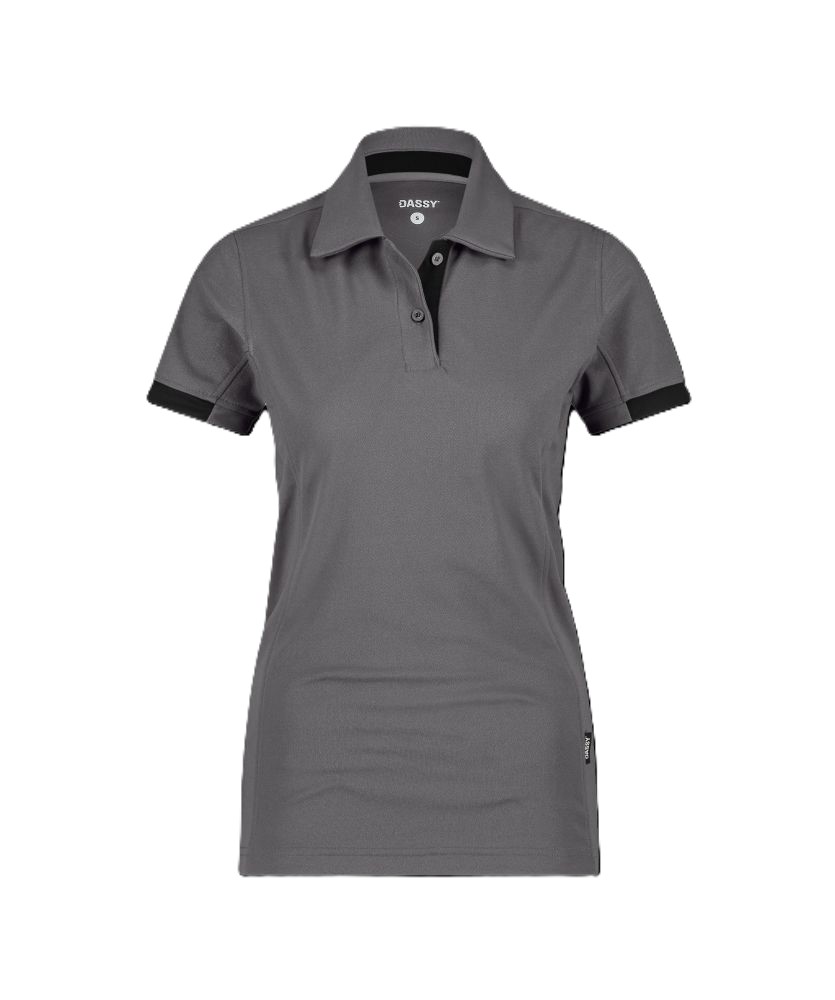 710085 Traxion Next | Poloshirt | Damen (anthrazitgrau/schwarz, XS)