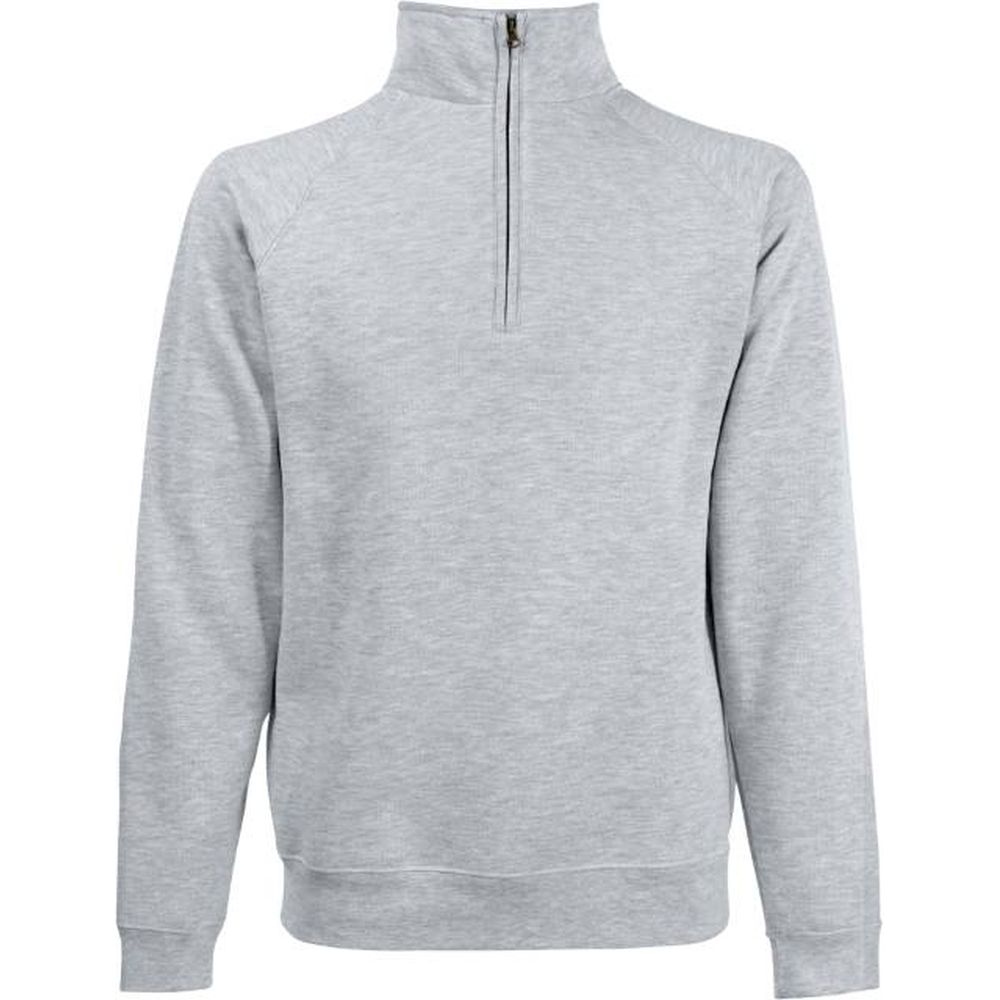 F.O.L. Premium Zip Neck Sweat Sweatshirt mit 1/4 Zip | heather grey | 16.2032 (261.01)
