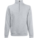 F.O.L. Premium Zip Neck Sweat Sweatshirt mit 1/4 Zip, heather grey | 16.2032