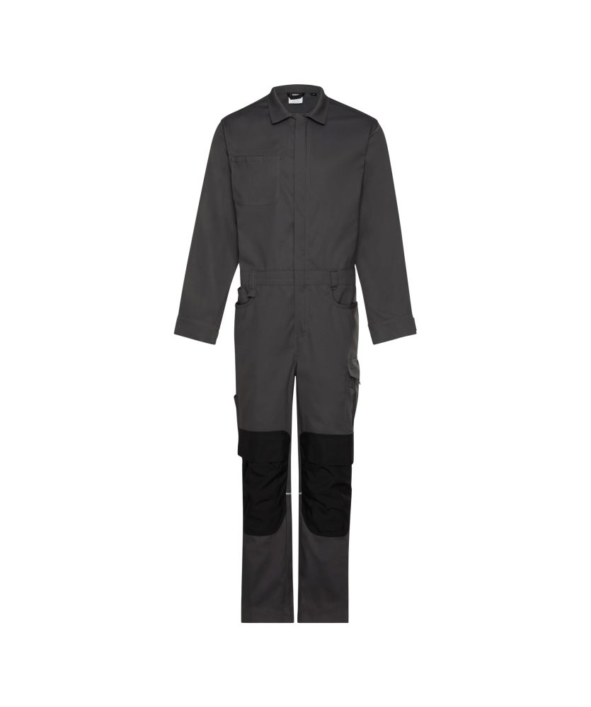 100416 Moneo Overall mit Kniepolstertaschen (anthrazitgrau/schwarz, XS)