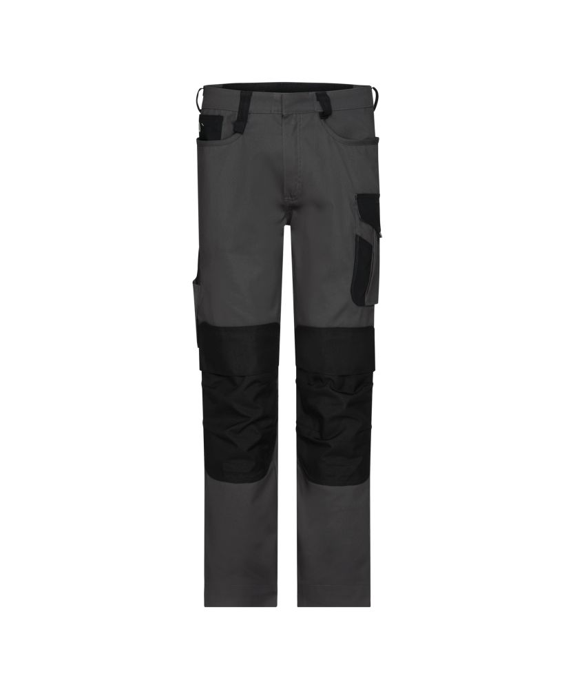 201207 Ponti Flex Stretch-Arbeitshose mit Kniepolstertaschen (anthrazitgrau/schwarz, 42, Standard)