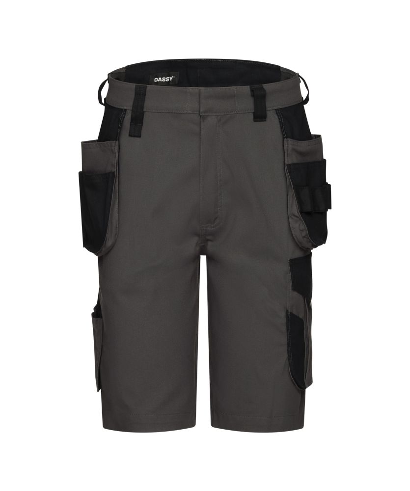 250126 Kuma Flex Arbeitsshorts mit Holstertaschen (anthrazitgrau/schwarz, 42)