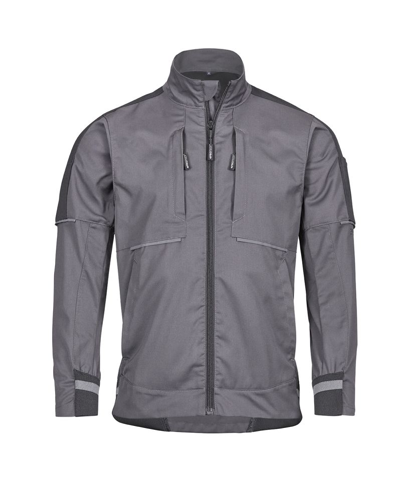 3017 4PROTECT® Workwear Bundjacke, grau/schwarz