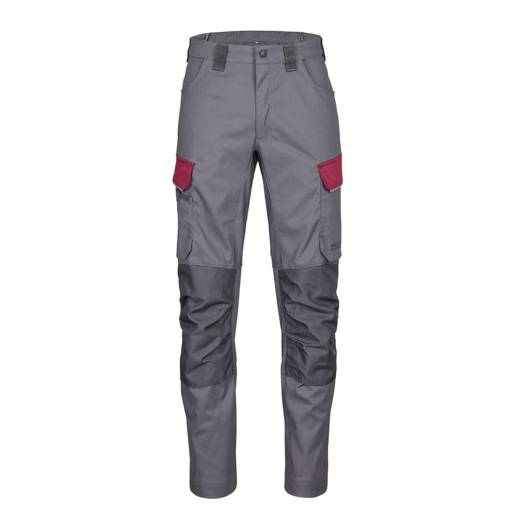 4PROTECT Workwear Hose, grau/rot | 3053 (24)