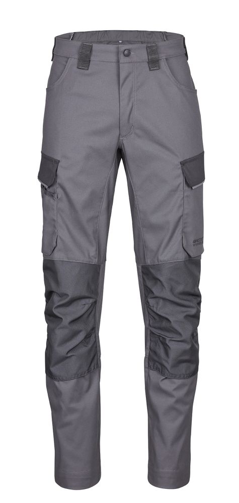 3057 4PROTECT® Workwear Hose, grau/schwarz