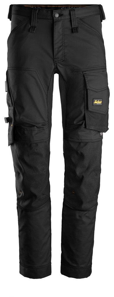 6341 AllroundWork Stretch Arbeitshose in Slim Fit (0404 black/black, 44)