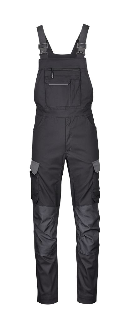 3038 4PROTECT® Workwear Latzhose, schwarz/grau (24)
