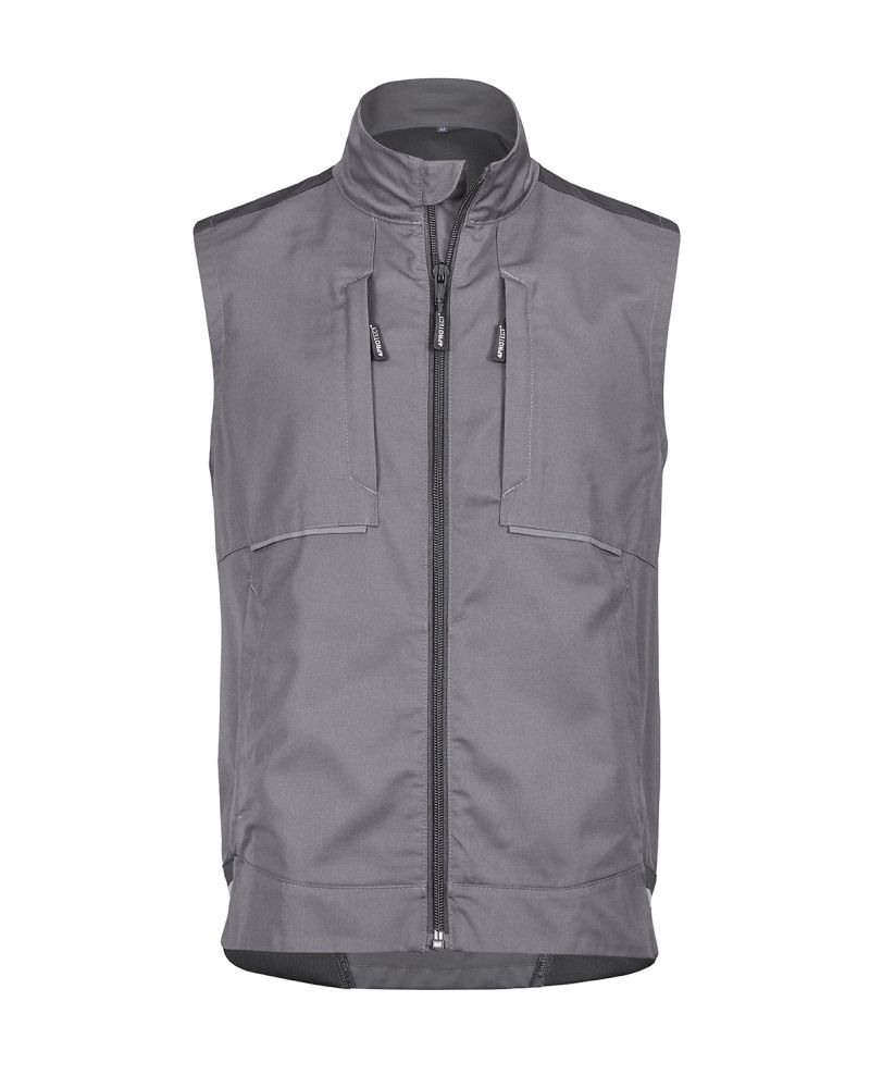 3027 4PROTECT® Workwear Weste, grau/schwarz (XS)