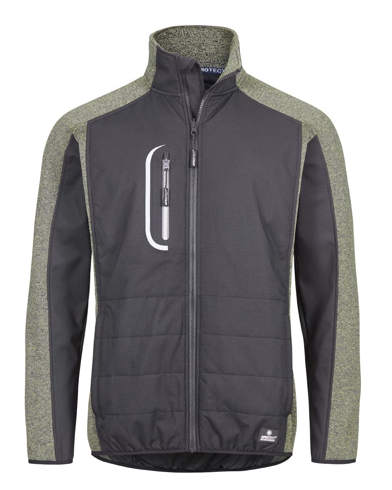 3316 4PROTECT® Hybrid-Jacke, schwarz/olive (XS)