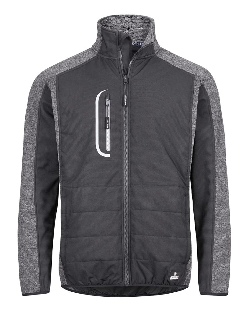 3318 4PROTECT® Hybrid-Jacke, schwarz/grau (XS)