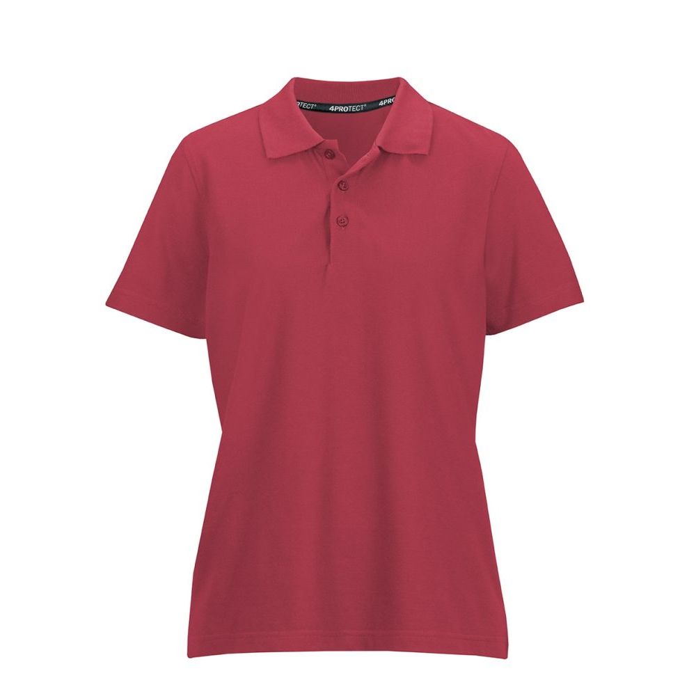 3933 4PROTECT® Polo-Shirt Damen, rot (XS)
