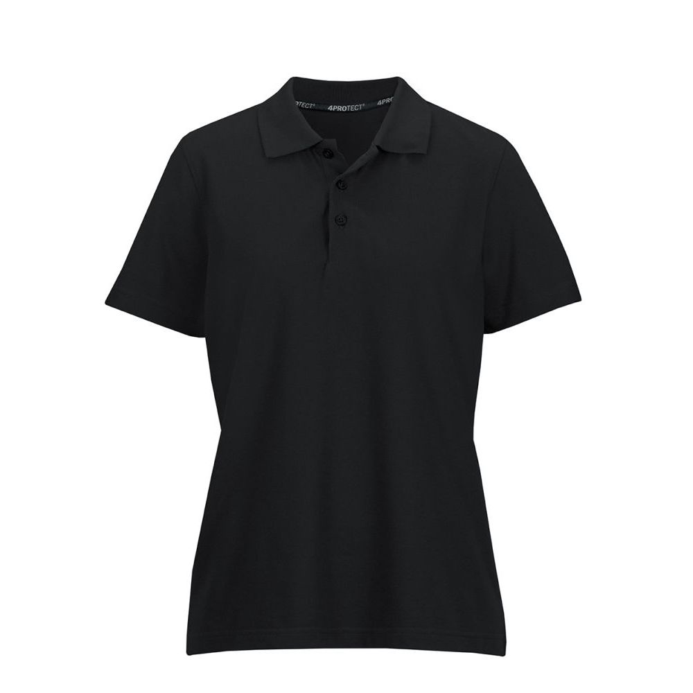 3938 4PROTECT® Polo-Shirt Damen, schwarz (XS)