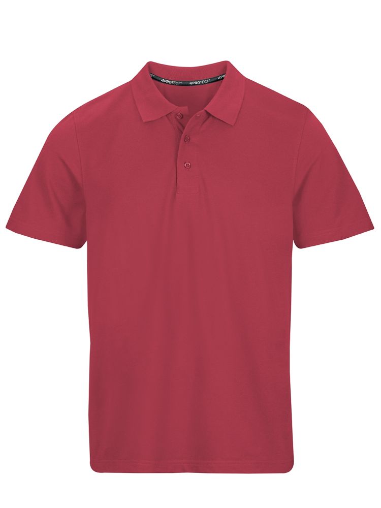 3923 4PROTECT® Polo-Shirt Herren, rot (XS)