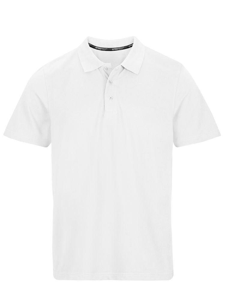 3924 4PROTECT® Polo-Shirt Herren, weiß