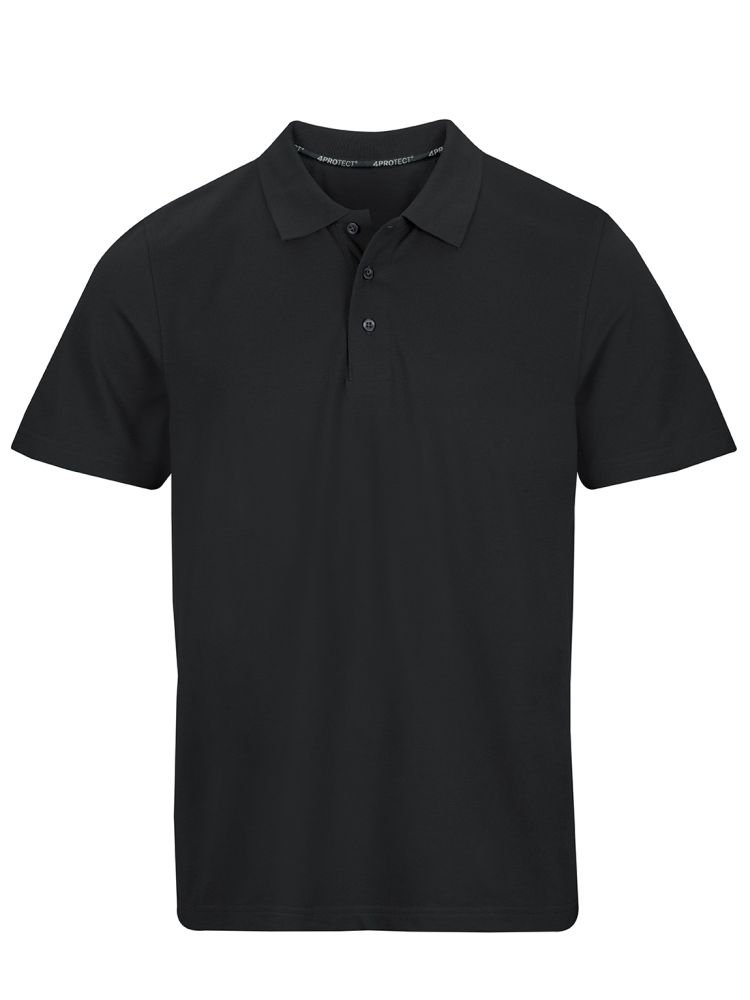 3928 4PROTECT® Polo-Shirt Herren, schwarz