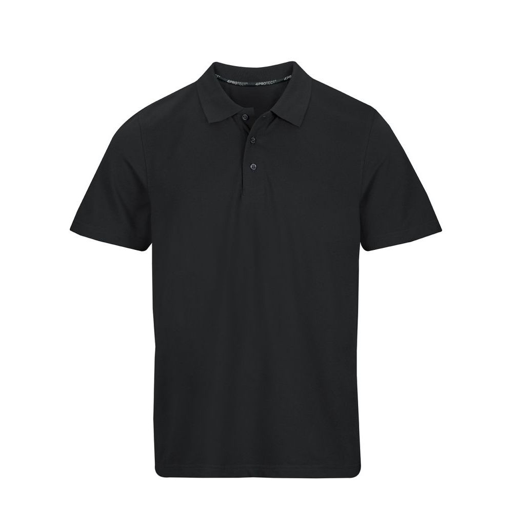 4PROTECT Polo-Shirt Herren, schwarz | 3928