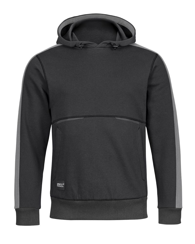 3978 4PROTECT® Hoodie, schwarz/grau (XS)