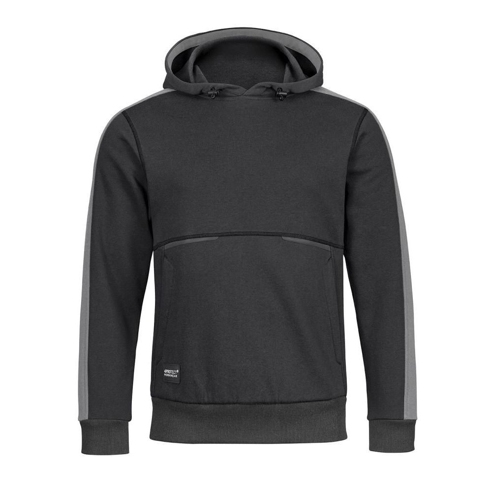 4PROTECT Hoodie, schwarz/grau | 3978
