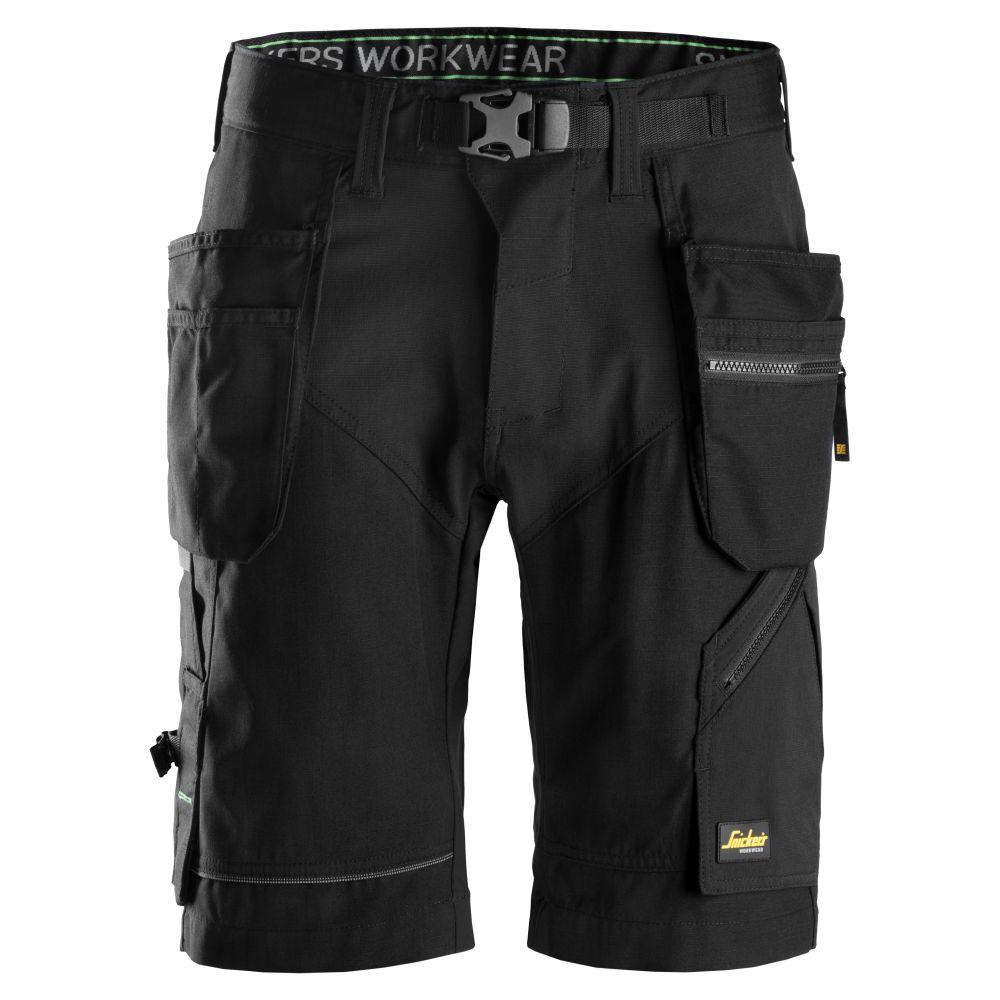 6904 Arbeitsshorts+ mit Holstertaschen | 0404 black/black