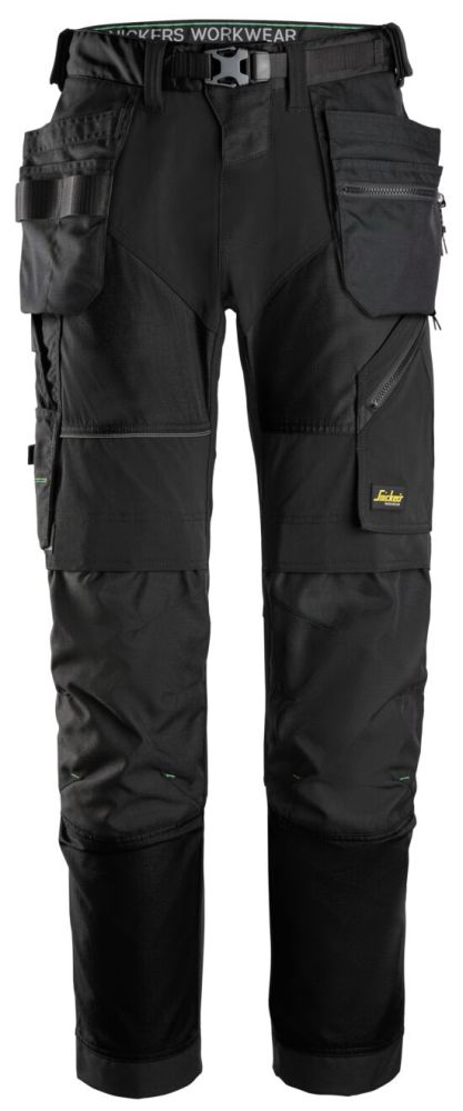 6902 Arbeitshose+ mit Holstertaschen | 0404 black/black