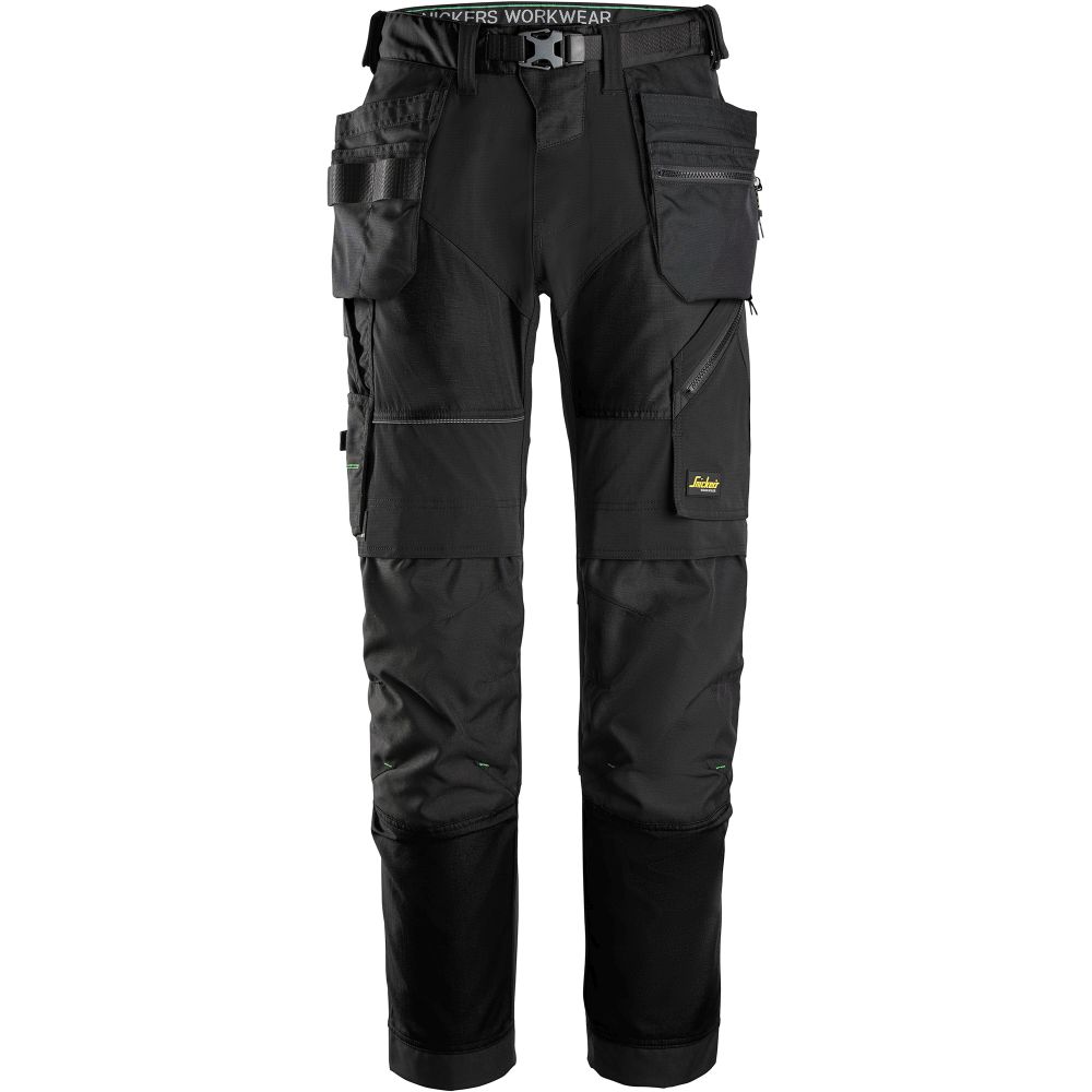 SNICKERS Arbeitshose+ mit Holstertaschen | 6902 (0404 black/black, 44)