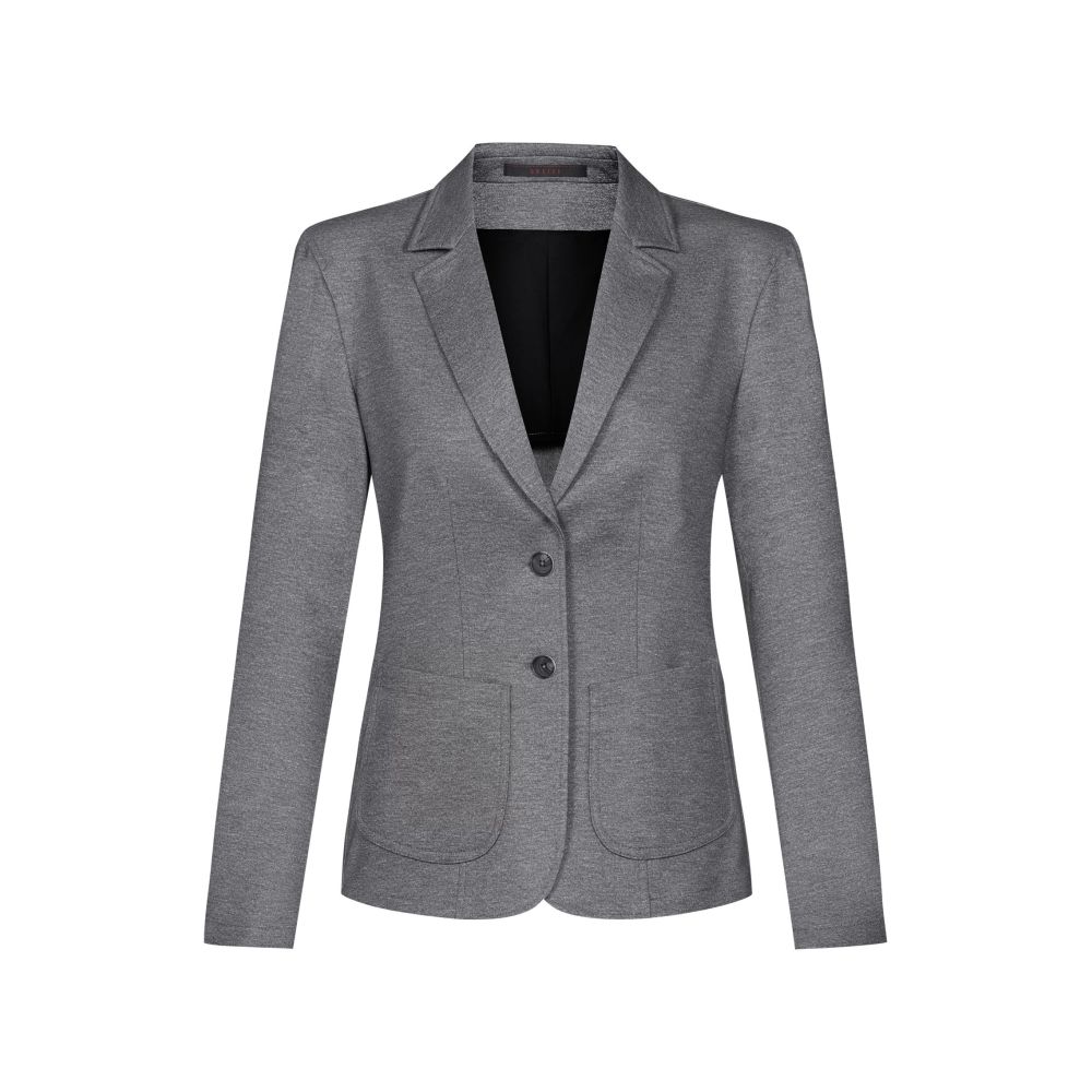 GREIFF Damen-Jerseyblazer RF Casual, 016 hellgrau meliert | 1460.2155 (32)