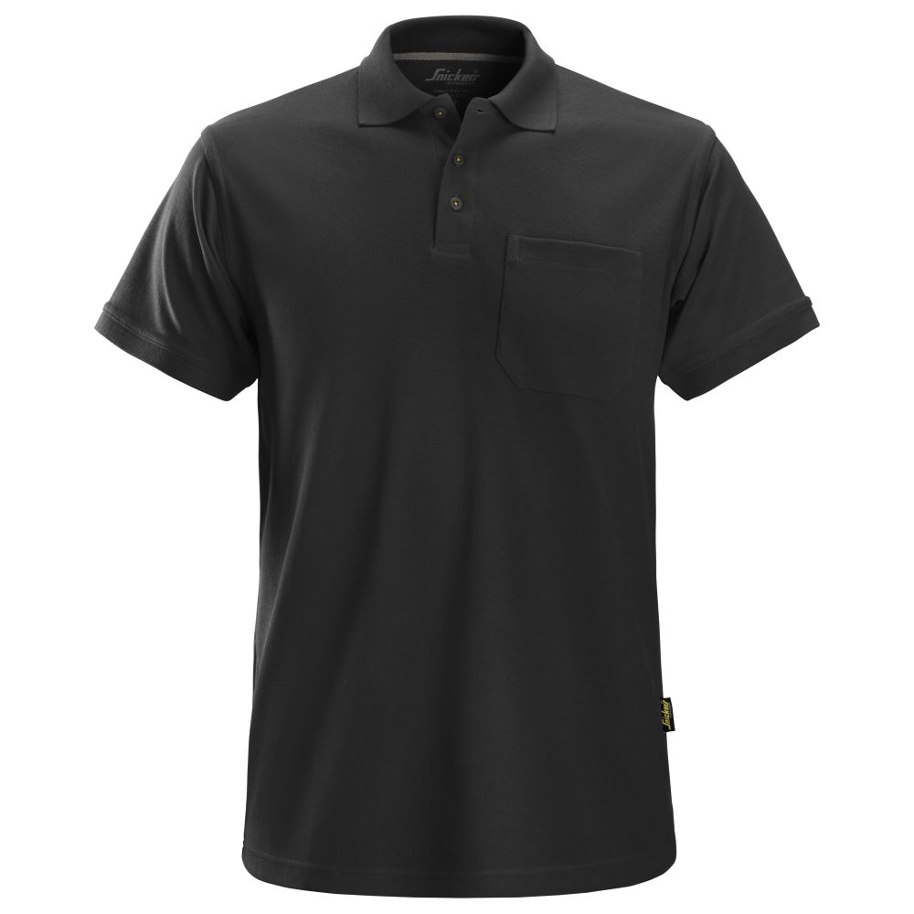 2708 Klassisches Polo Shirt, schwarz (XS)