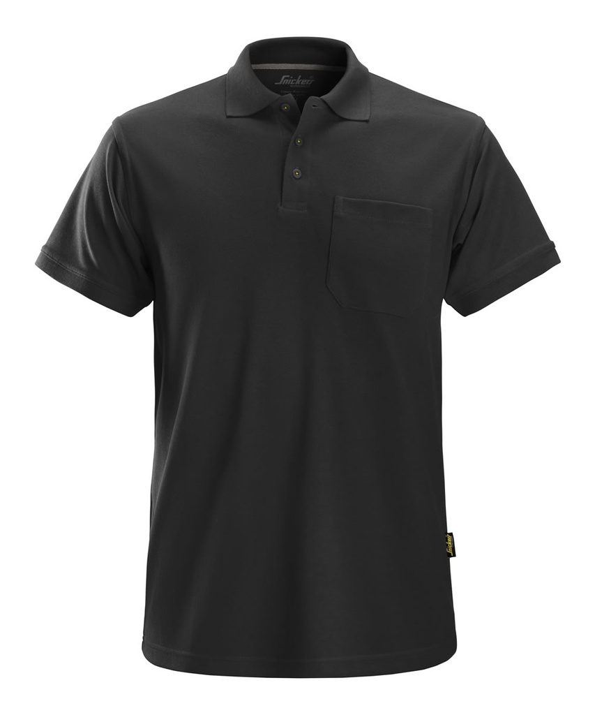 2708 Klassisches Polo Shirt, schwarz