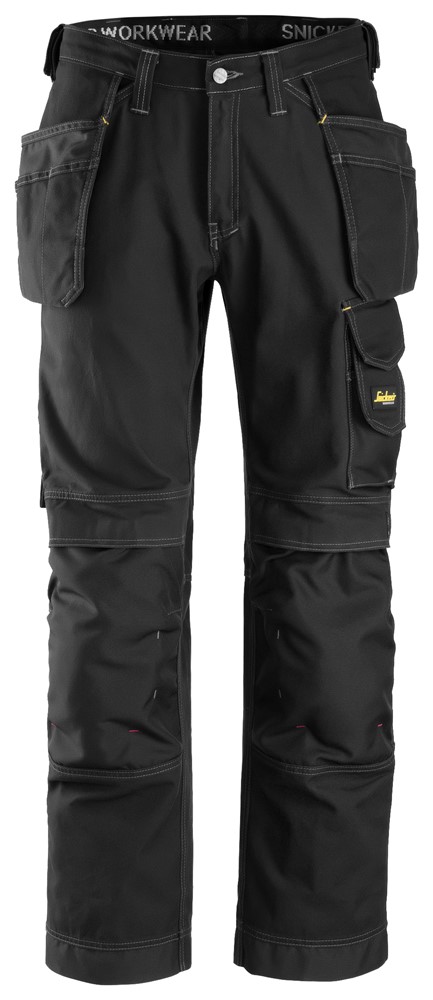 3215 Handwerkerhose mit Holstertaschen, Baumwollkomfort | 0404 black/black (sdVr)