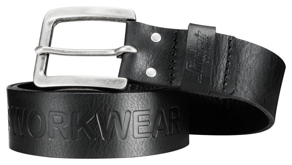 9034 Workwear Leder Gürtel | 0400 black