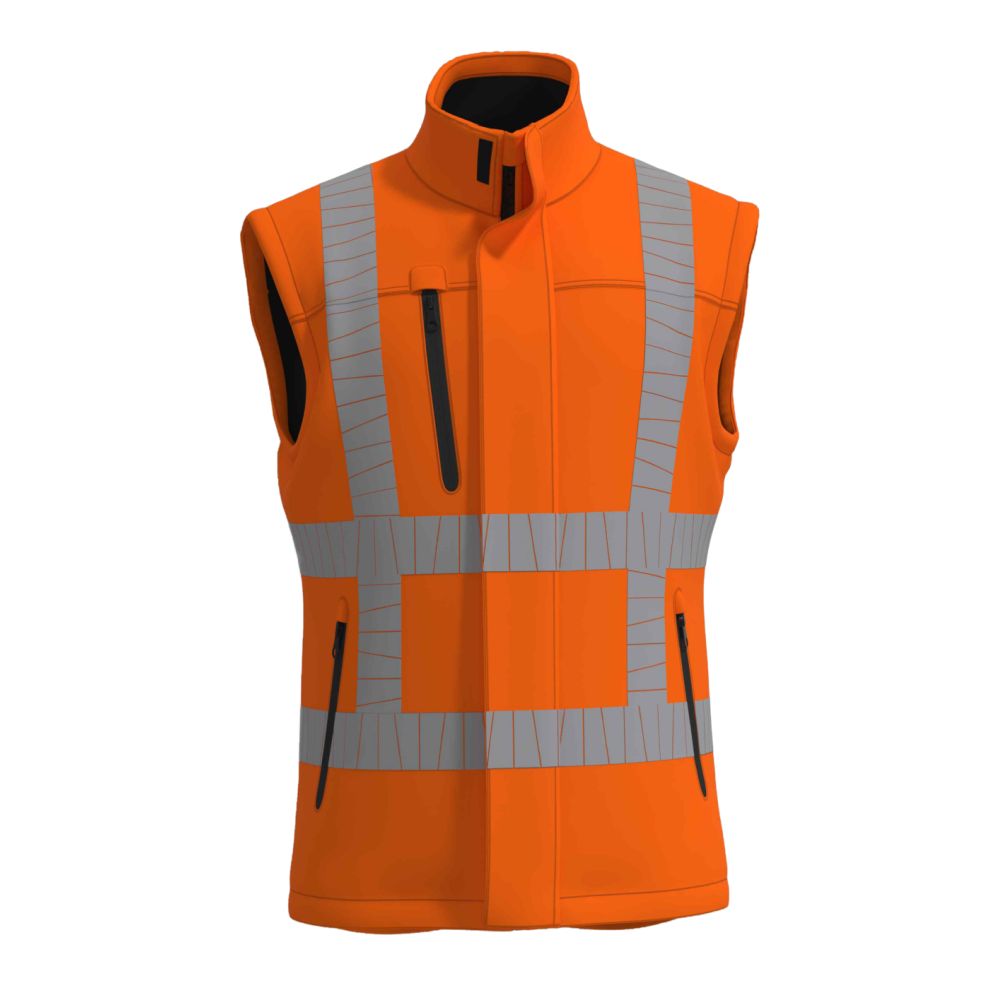 BESTEX Warnschutz Softshell Bodywarmer | BWRWS100 (XS)