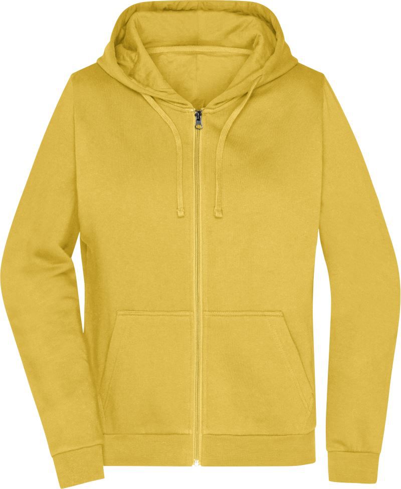 02.0755 | Daiber JN755 Damen Kapuzen Sweatjacke (CV3739) (yellow, XS)