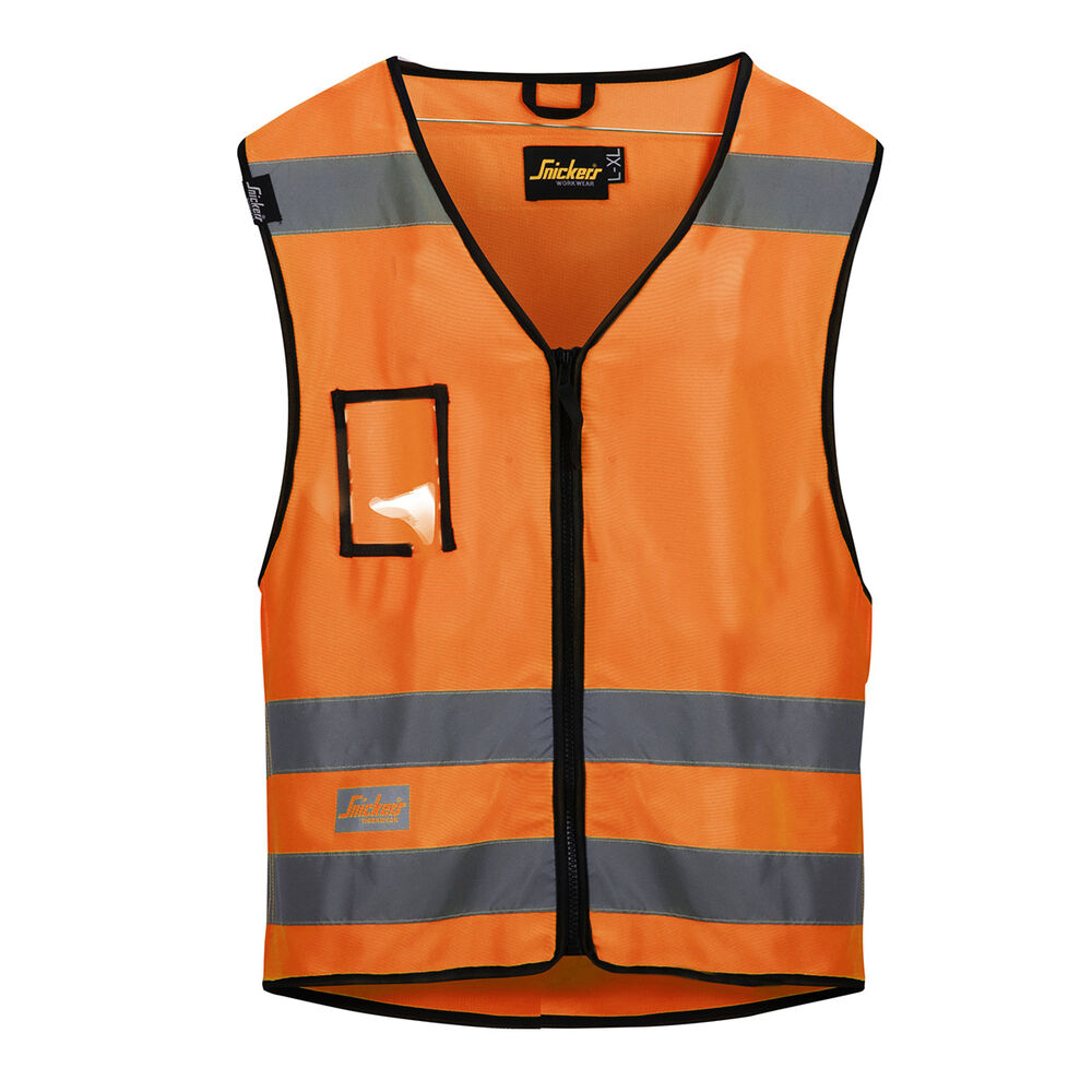 SNICKERS Hi-Vis Weste Klasse 2 | 9153 (5500 high visibility orange, S/M)