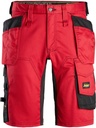 SNICKERS AllroundWork Stretch-Arbeitsshorts, chili-schwarz | 6141