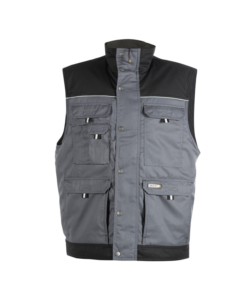 DASSY Hulst | zweifarbige Weste | 350051 (grau/schwarz, XS)