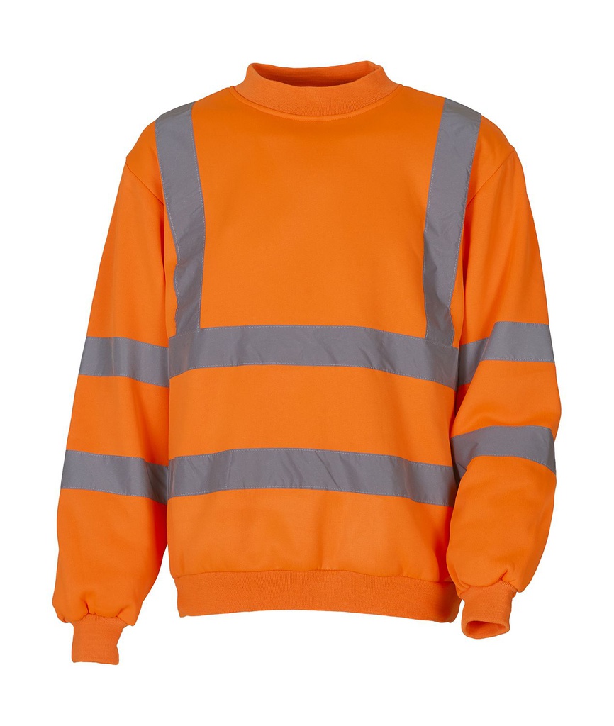 277.77 Warn-Sweatshirt (hi-vis orange, S)