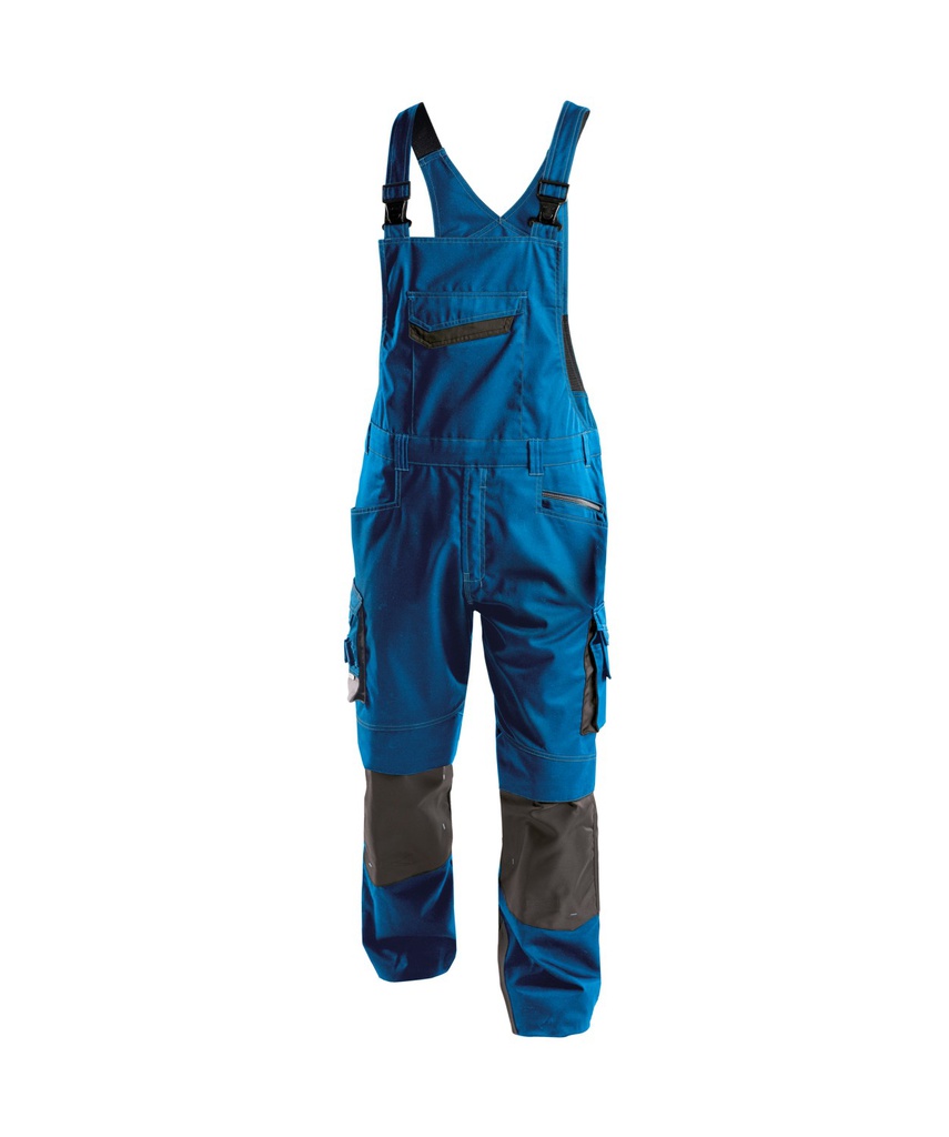 DASSY Voltic | Arbeitslatzhose mit Kniepolstertaschen | 400148 (azurblau/anthrazitgrau, 42, Standard)